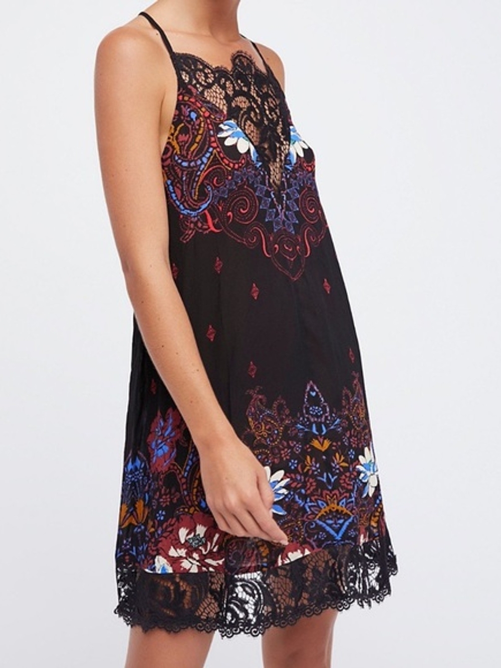 Intimately Free People "Who's Sorry Now" Printed Mini Slip Dress